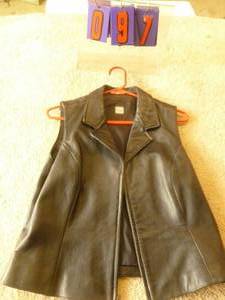 lot 97 image: Wilson leather vest. Unsure of size as no size shown. As shown.