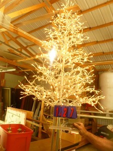 lot 127 image: Approx 5 prelit christmas tree. As shown.
