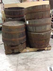 PALLET WITH WOODEN PLANTERS SEE PICS