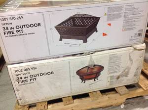 PALLET WITH HAMPTON BAY FIREPLACES SEE DESCRIPTION