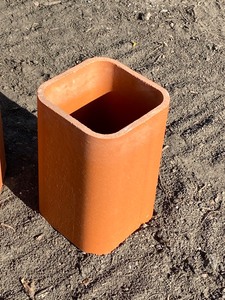 lot 35 image: (3) Planter Pots  Pillars
