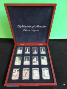lot 101 image: SILVER INGOTS-LIGHTHOUSES OF AMERICA