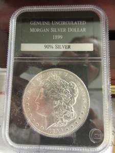 lot 119 image: UNCIRCULATED 1899 MORGAN SILVER DOLLAR