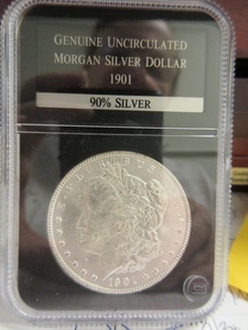 lot 121 image: UNCIRCULATED 1901 MORGAN SILVER DOLLAR