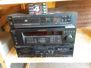 lot 24 image: Marantz CD Player, Sony AV Control Center, Sony Cassette Deck