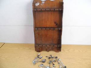 Collector Spoons in Holder