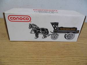 Ertl Conoco Horses & Tank Wagon Bank