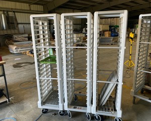lot 62 image: Rubbermaid Storage Racks (Qty 3)