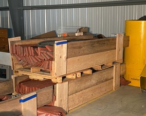 lot 37 image: Two Big Pallets of Flat Collapsible Hose