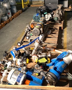 lot 17 image: 3 Pallets of PumpsMotorsValve Assemblies