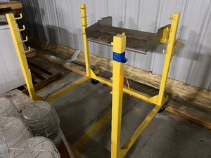 lot 31 image: Custom Steel Cart on Wheels
