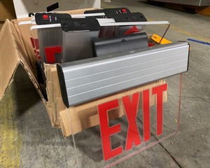 lot 23B image: Lighted Exit Lights (Qty 7)