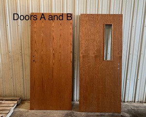 lot 467 image: 3672 Commercial Wood Doors (Qty 4)