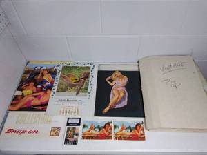 lot 143 image: Collection of VINTAGE Pin-Up Calendars & Posters