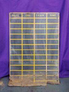 lot 4 image: Train Bulletin Board