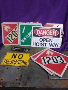 lot 21 image: Lot of Misc Signs