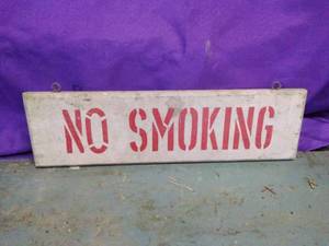 lot 25 image: No Smoking Sign