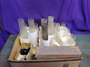 lot 89 image: Lot of Glass Lamp Shades