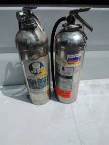 lot 247 image: Pair of Empty Fire Extinguishers