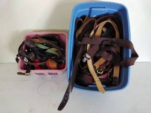 lot 162 image: HUGE Lot of Belts & Suspenders