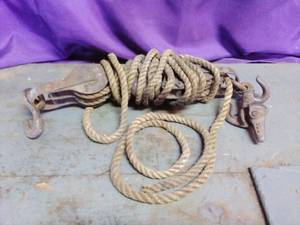 lot 191 image: Block and Tackle & Rope