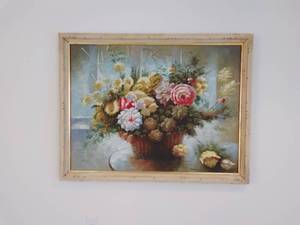 Framed Floral Painting