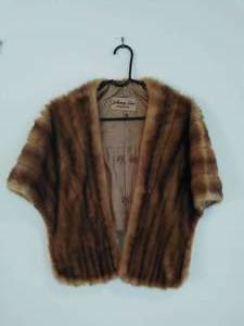 VINTAGE Fur Shrug