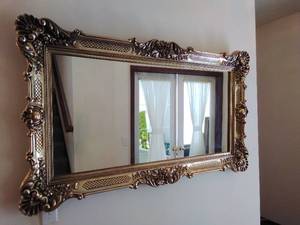 Large Gold Framed Wall Mirror