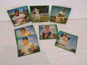 7 VINTAGE Sports Champions 33RPM Baseball Records
