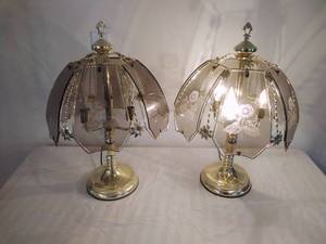 Pair of Gold Touch Lamps