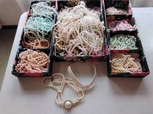 Lot of Fake Pearl Necklaces