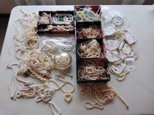 Lot of Fake Pearl Necklaces