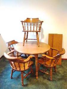 Dining Table with Four Chairs