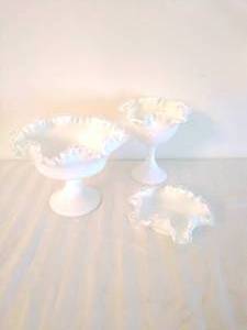 3 Pieces of Glassware