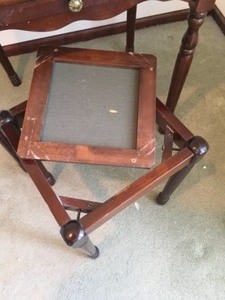 Secretary Desk Vanity with Stool