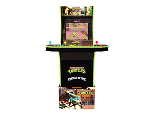 lot 6 image: Teenage Mutant Ninja Turtles Arcade Machine w Riser, Arcade1UP NEW