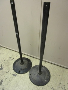 lot 616 image: SIGN POSTS, WITH CAST-IRON BASES, LYLE SIGNS-MINNEAPOLIS