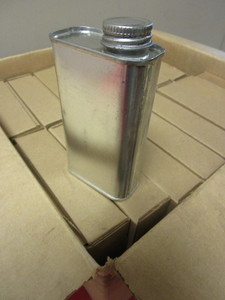lot 623 image: ADCO 8 OZ. MULTI-PURPOSE TEST TINS WITH CAPS, CASE.