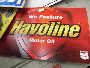 lot 233 image: Havoline Metal Sign