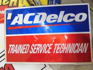 lot 235 image: AC Delco Metal Sign