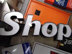 lot 241 image: Shop Lighted Sign