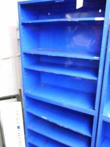 lot 258 image: Blue Metal Shelf