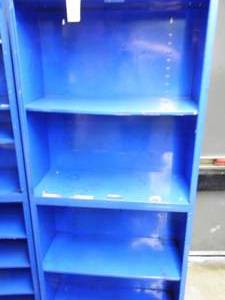 lot 259 image: Blue Metal Shelf