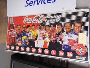 lot 262 image: Coke Racing Sign