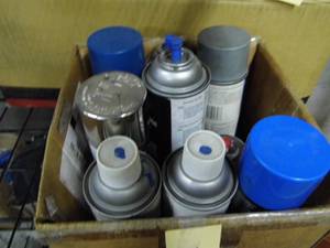 lot 46 image: Blue  Chrome Spray Paint