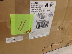 lot 11 image: Ryobi 13 in. 11 Amp Corded Electric Walk Behind Push Mower  USED in good condition