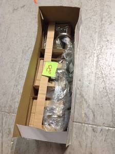 lot 20 image: 120-Watt Equivalent 3-Light Brushed Nickel Integrated LED Vanity Light by Hampton Bay &nbspin good condition