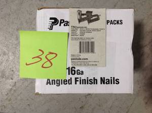 lot 38 image: Paslode 2 in. x 16-Gauge Galvanized Angled Finish Nails 2000 &nbspin good condition
