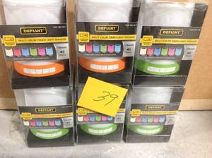 Lot of 9 Defiant Rechargeable Color Changing LED Touch Light Bluetooth Speaker&nbsp&nbspin good condition