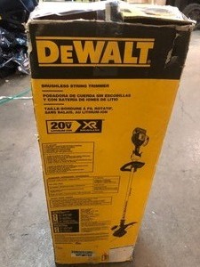 DEWALT 20-Volt MAX Lithium-Ion Cordless 13 in. Brushless Dual Line String Grass Trimmer w (1) 5.0Ah Battery and Charger New see pics